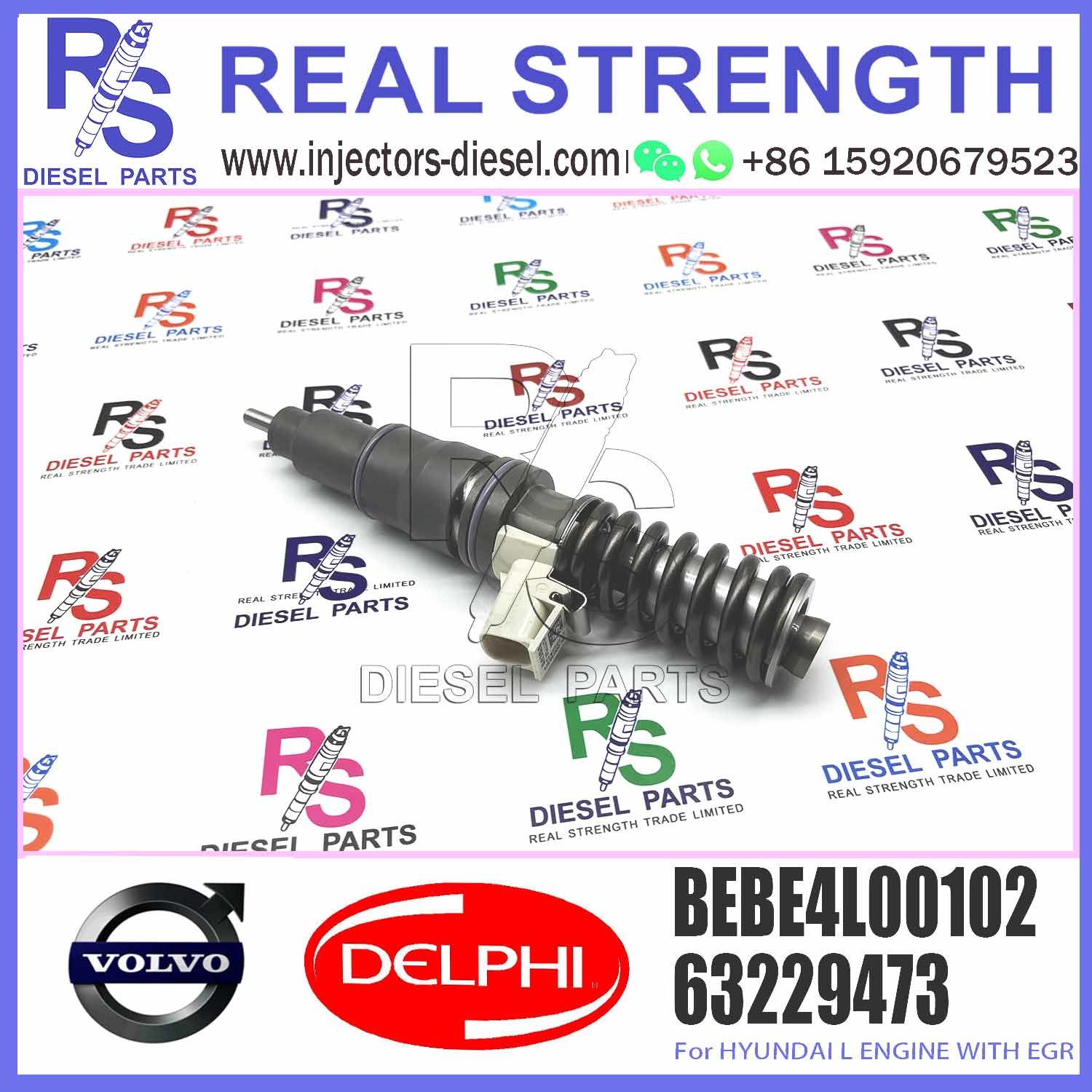 High Quality Diesel engine parts Common Rail Injector 6322947 33800-84700 BEBE4L00001 BEBE4L00002 BEBE4L00102
