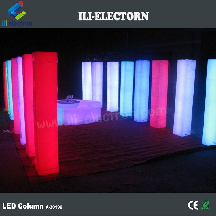 Infarad Remote Control Colorful LED Decorative Plastic Wedding Pillars Columns