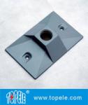 Three Holes Electrical Weatherproof Rectangular Covers Aluminum Gaskets & Screws
