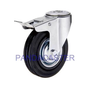 Quality Furniture / Trolleys Industrial Caster Wheels With Total Brake Device wholesale