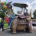 High Durability Dinosaur Parade Float Vehicle For City Plaza