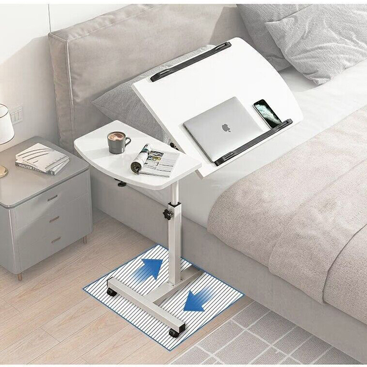 Solid Small Office Coffee Standing Table Manual Folding Standup Desk for Small Spaces