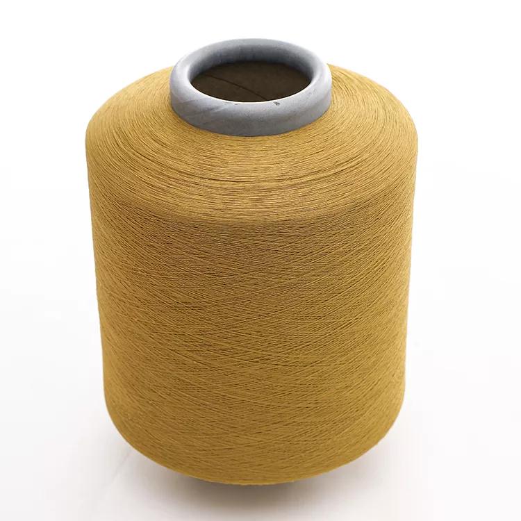 Color Recycled Cotton Polyester Yarn Nm 10/1 Oe Low Twist For Glove