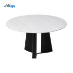 Round Kitchen Mid Century Dining Table Modern Type With Ceramic Top