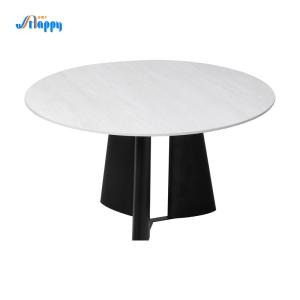 Quality Diameter 1200mm Modern Round Dining Table Contemporary Design With Iron Base DT-1021 wholesale