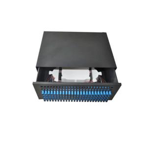 Quality 19 Inch Rack Drawer Optical Patch Panel , 72 Ports Fiber Termination Panel wholesale
