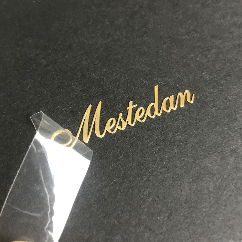 Waterproof Vinyl Label Gold Foil Perfume Stickers for Cosmetic Perfume Bottle Jar Packaging