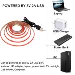 12V Dimmable Red COB LED Strip Light for Indoor and Outdoor Decoration 8mm 320