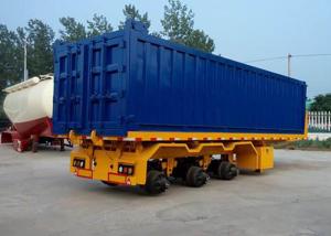 Quality 2 And 3 Axle Flatbed Semi Trailer With Capacity 40-70T ISO9001 Standard wholesale