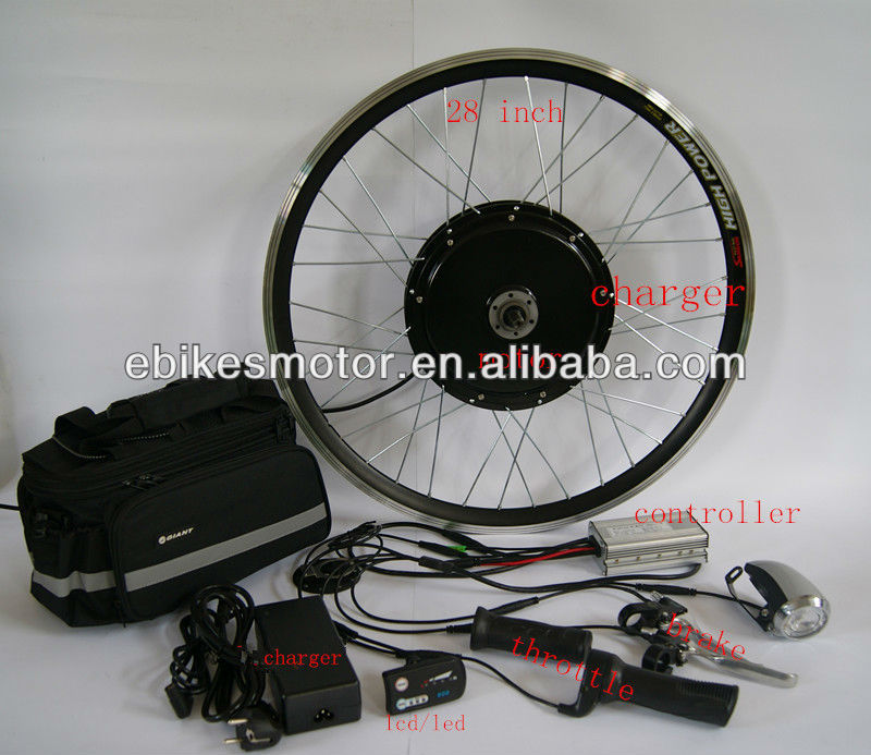 HOT SALE SINE WAVE Controller 48v 1500w electric bike conversion kit brushless motor speed 45km/h