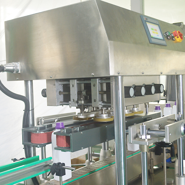 Fully Automatic Lower Cap Linear Capping Machine for Laundry Detergent Shampoo Bottles