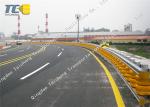 AASHTO M180 Yellow Roadside Crash Barriers Anti Crash Easily Assembled