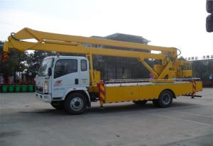 Quality SINOTRUK HOWO 120kw/Hp Platform Lift Truck , Telescopic Lift Truck 6 WHEELS wholesale