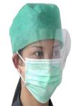 Chemical Resistant Non Woven Face Mask Dust Proof With Transparent Shield