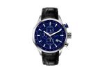 316L Sapphire Chronograph Wrist Watch , Genuine Cow Leather Chronograph Watch