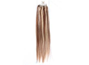 Quality Double Wefted Straight Micro Ring Hair Extensions 26 Inch Without Smell wholesale