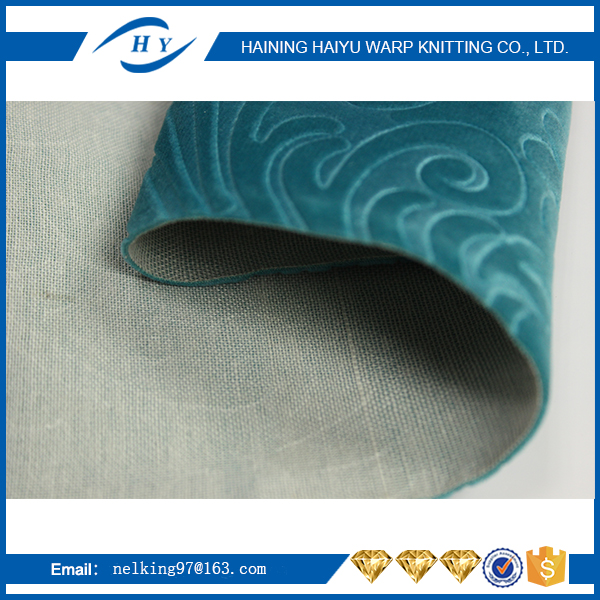 Non Woven Sofa Cloth Fabric , 3d Embossed Suede Fabric For Garment