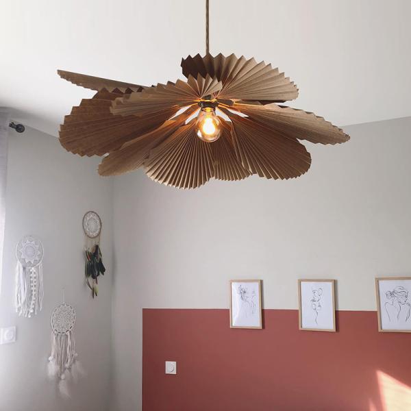 Wabi-sabi Paper Ceiling Lamp Living Room Shop Led Ceiling Chandelier Kitchen