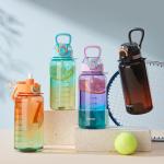 700m 1000ml Plastic Water Bottle Large Capacity Portable Outdoor Sports Gradient