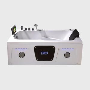 Quality 6 Person Square Outdoor Hot Oversized Jacuzzi Tub 55 Inch Bath Tub For Garden Spa wholesale