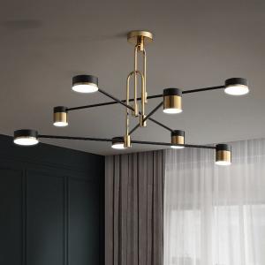 Quality Wrought iron chandelier Gold Black spider lamp For Home Living Room Decoration Chandelier(WH-MI-269) wholesale