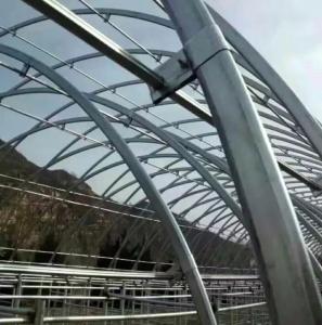 Quality Q345 Galvanized Steel Pipe Bend Tube For Greenhouse Accessories Hoop House Metal Parts wholesale