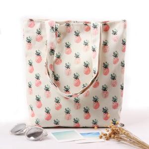 Quality Cartoon Fruit Printed Custom Canvas Bags , Printed Promotional Bags wholesale