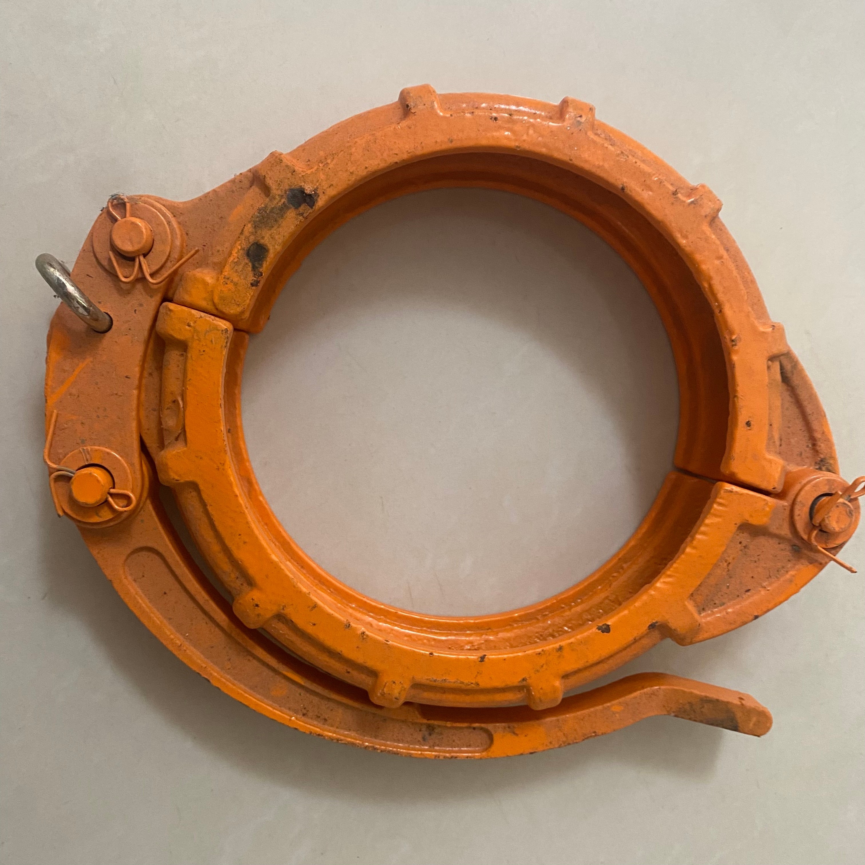 125 150 180 Orange Color Pipe Clamp Spare Parts For Zoomlion Concrete Pump Trucks Support OEM/ODM