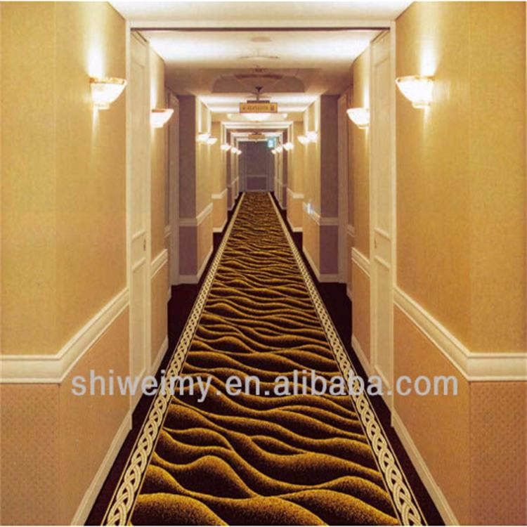 3D gold sand pattern corridor hall wilton carpet