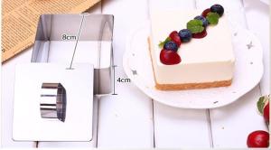 Quality RK Bakeware China Foodservice NSF Square Shaped Mousse Ring Pasty Ring wholesale