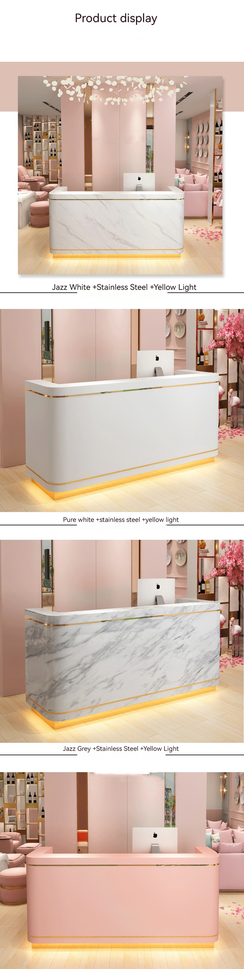 Scandinavian Clothing Store Small Counter with 10 and Simple After-Sales Support
