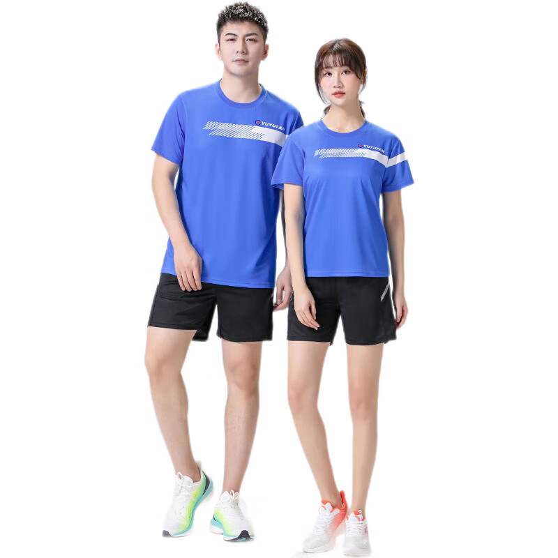 New badminton suit men and women's summer tennis sets short sleeve skirt sports training competition team uniform customization