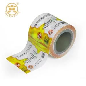 Quality PET/Al/PE Honey Packaging Laminate Poly Film Aluminium Foil Plastic Film Honey Sachet Roll Film wholesale
