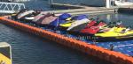 Floating pontoon for jet ski