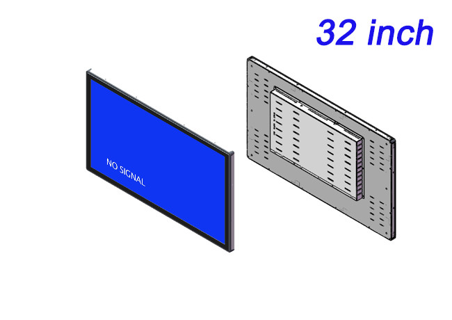 32-Inch Embedded Monitor for Surveillance Systems, Airport Dashboards, Public Information Displays, and Command Operations