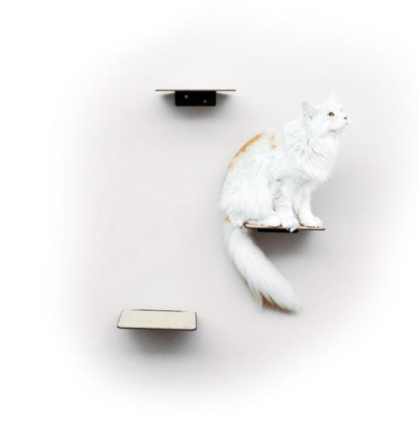 Standard Copper Cat Wall Plate Shelves Steps for Wall Mounted Cat Scratching