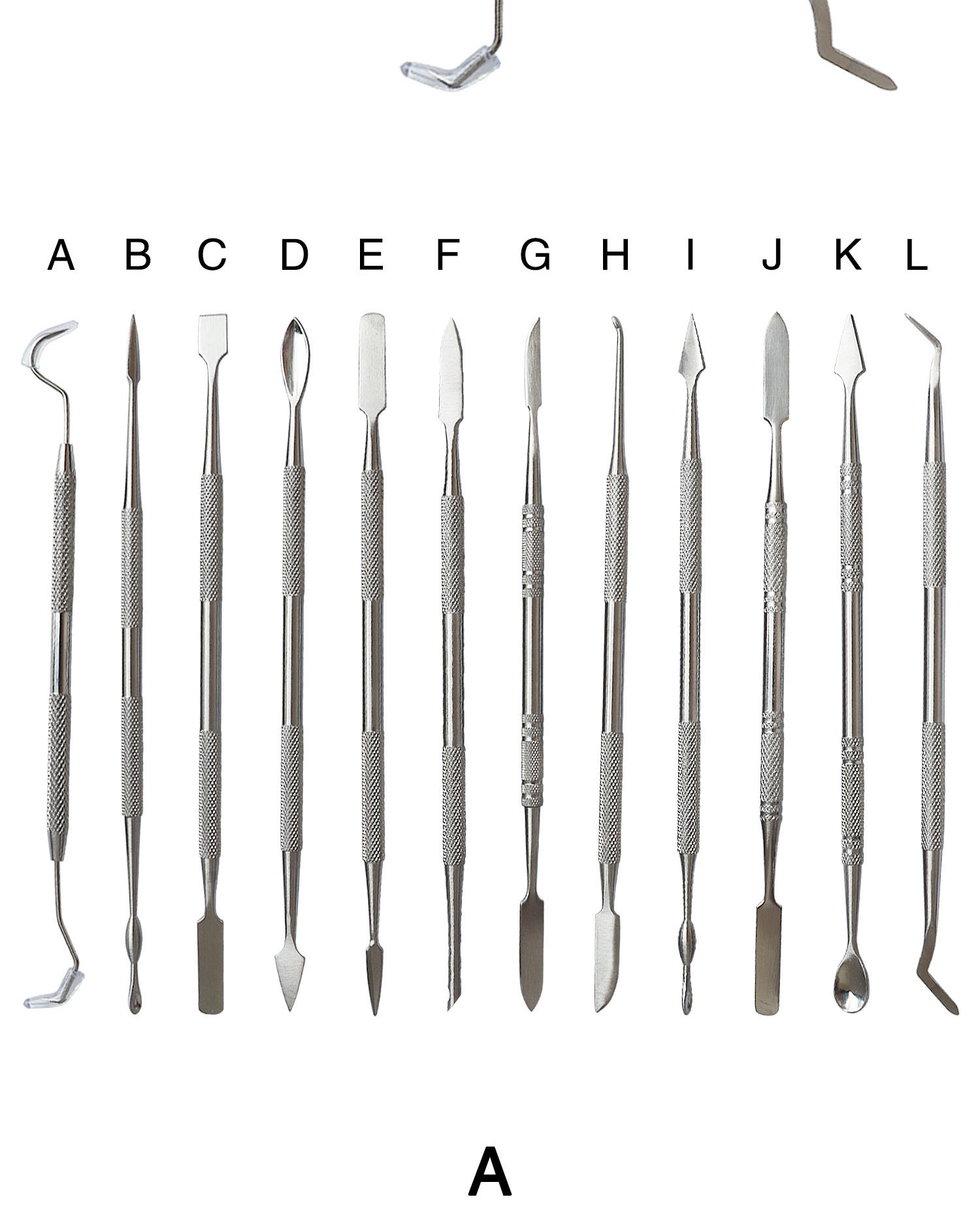 12pcs Stainless Steel Wax Carving Tools 20*12cm For Dentistry