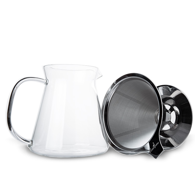 Home Usage wholesale Unique Factory Glass Hand Flush the coffee pot