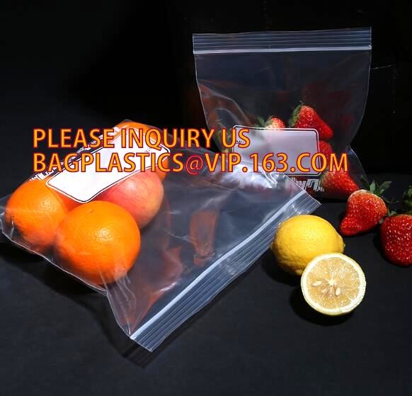 pouch inequilateral double track press lock watertight zipper, food storage double zipper bag, Quart Waterproof double c