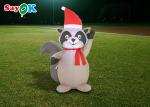 ROHS Inflatable Holiday Decorations Raccoon Indoor And Outdoor Cartoon Christmas