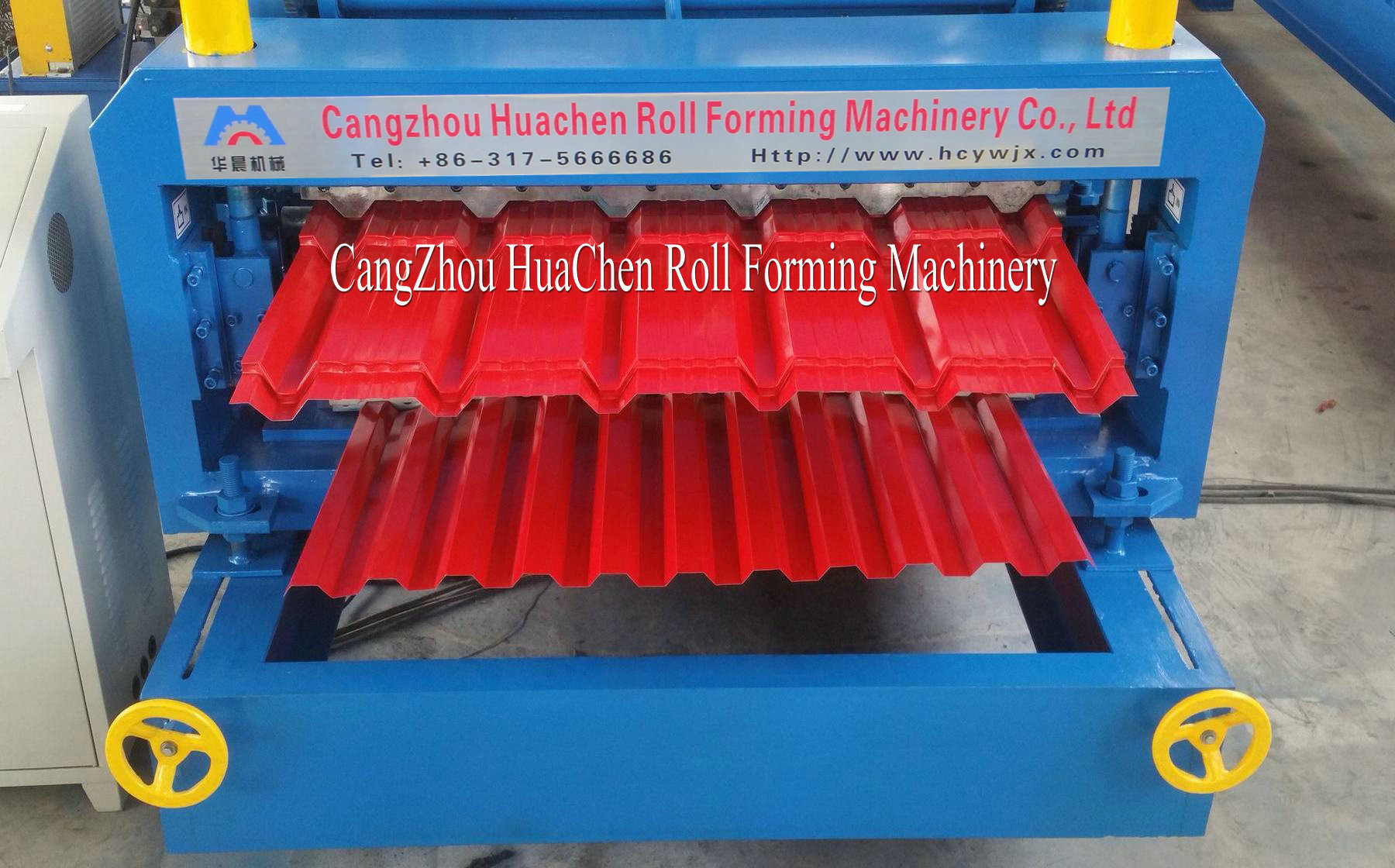 Forming Speed 8-12m/Min Double Layer Roll Forming Machine Shaft Diameter 76mm