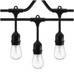 European cafe patio hanging outdoor waterproof globe led string lights with