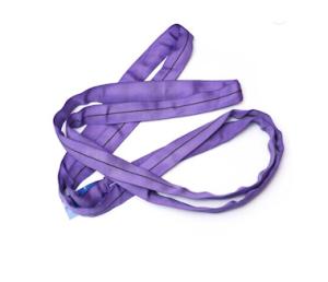 Quality 19mm 8 Meters Polyester Round Sling , 1000KG Endless Lifting Straps wholesale