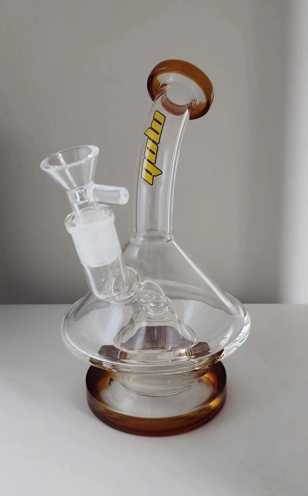 11.5" Oil Rig Water Pipe American Color Glass Smoking Pipe With Bow