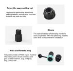 3Pin Waterproof Electrical Connectors Electrical Junction Box Connectors M19