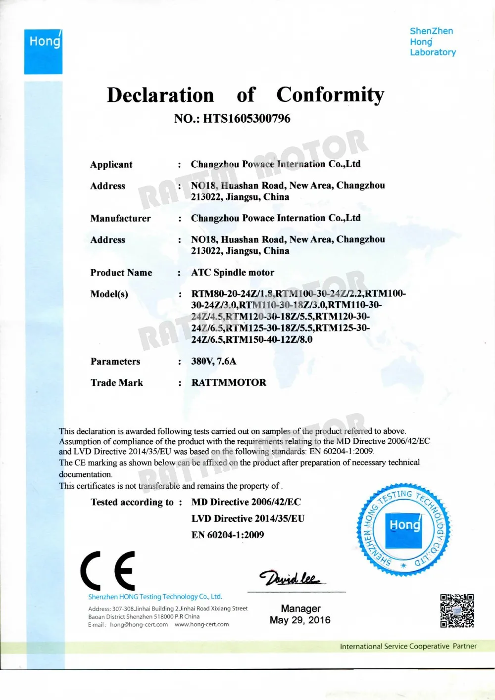 1.8KW ISO20 ATC Spindle Motor Water Cooling 24000RPM For CNC Router Machine