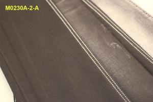 Quality 52 C 47 P 1 S 12oz Fake Knitted Black Stretchy Raw Denim Material By The Yard wholesale