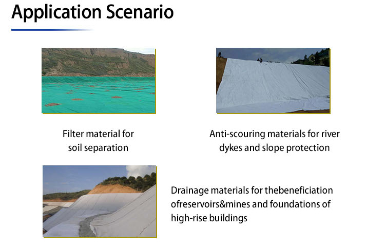 Waterproof PP Geotextile Membrane for Slope Protection and Railway Drainage Isolation