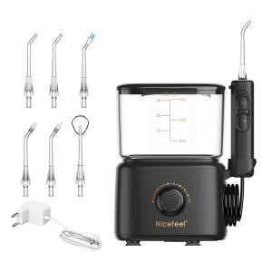 Quality IPX4 Waterproof Water Flosser Desktop Nozzle Countertop Oral Irrigator wholesale