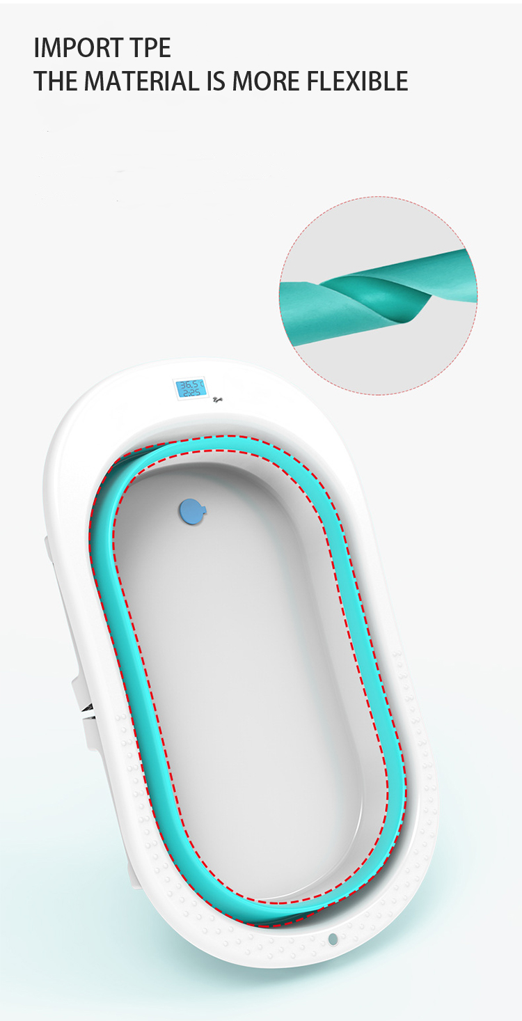 OEM/ODM Foldable Infant Bath Tub With Temperature Sensing Safe And Stable